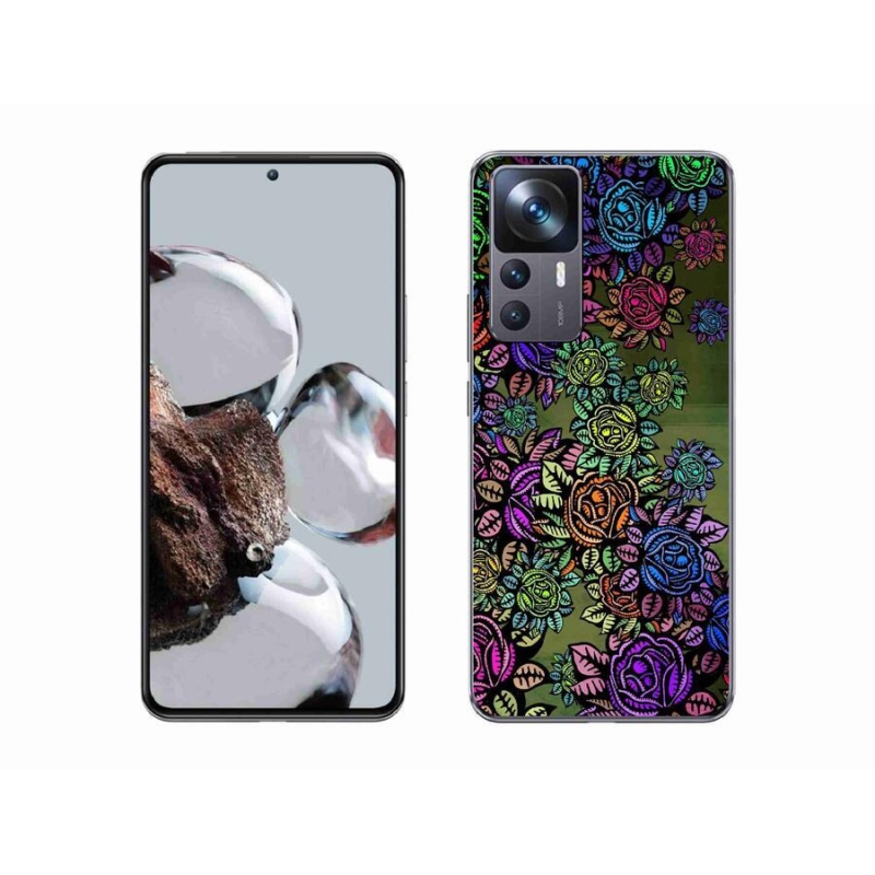 Gelový kryt mmCase na mobil Xiaomi 12T Pro - květiny 6