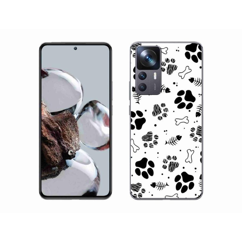 Gelový kryt mmCase na mobil Xiaomi 12T Pro - psí tlapky 1
