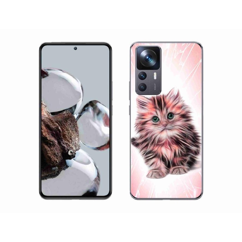 Gelový kryt mmCase na mobil Xiaomi 12T Pro - roztomilé kotě