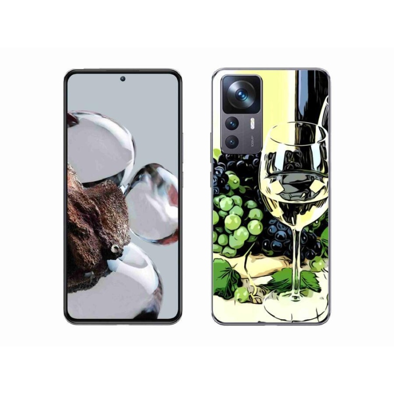 Gelový kryt mmCase na mobil Xiaomi 12T Pro - sklenka vína