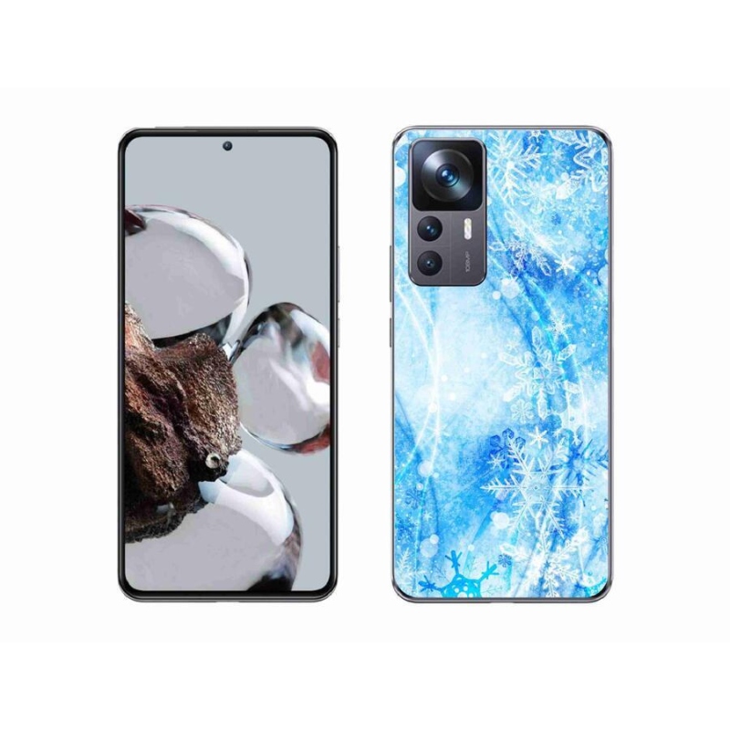 Gelový kryt mmCase na mobil Xiaomi 12T Pro - sněhové vločky