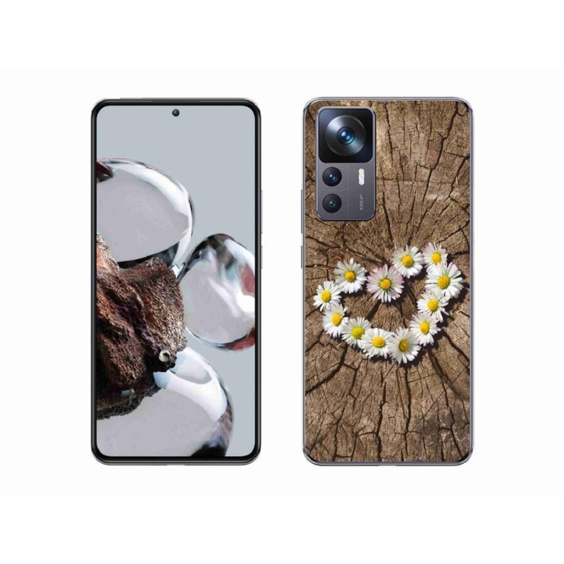 Gelový kryt mmCase na mobil Xiaomi 12T Pro - srdce z kopretin