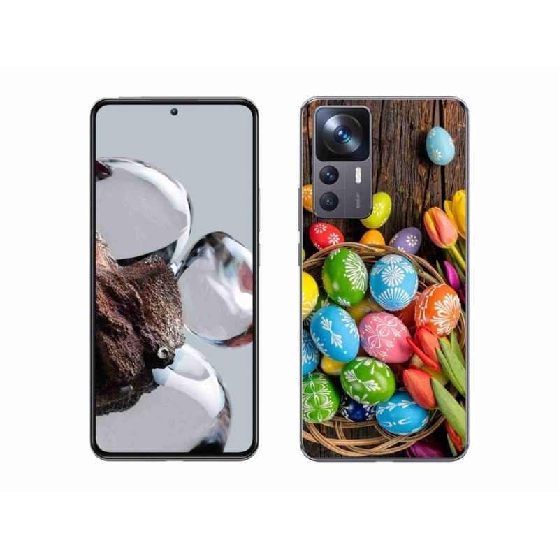 Gelový kryt mmCase na mobil Xiaomi 12T Pro - velikonoční vajíčka