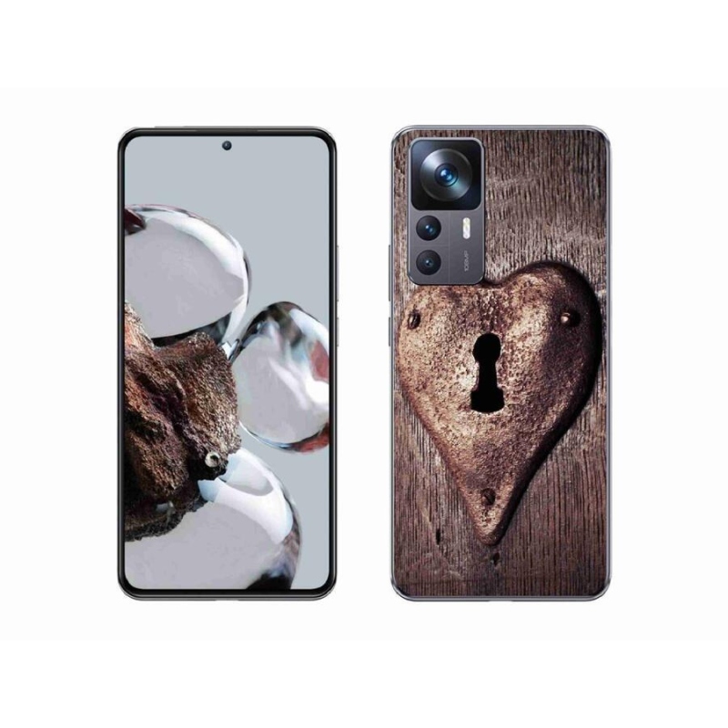 Gelový kryt mmCase na mobil Xiaomi 12T Pro - zámek ve tvaru srdce