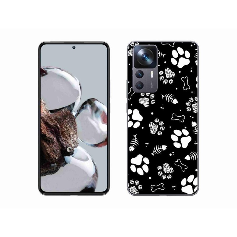 Gelový kryt mmCase na mobil Xiaomi 12T - psí tlapky