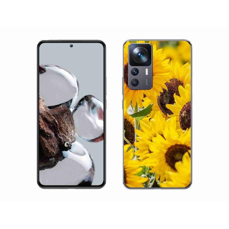 Gelový kryt mmCase na mobil Xiaomi 12T - slunečnice