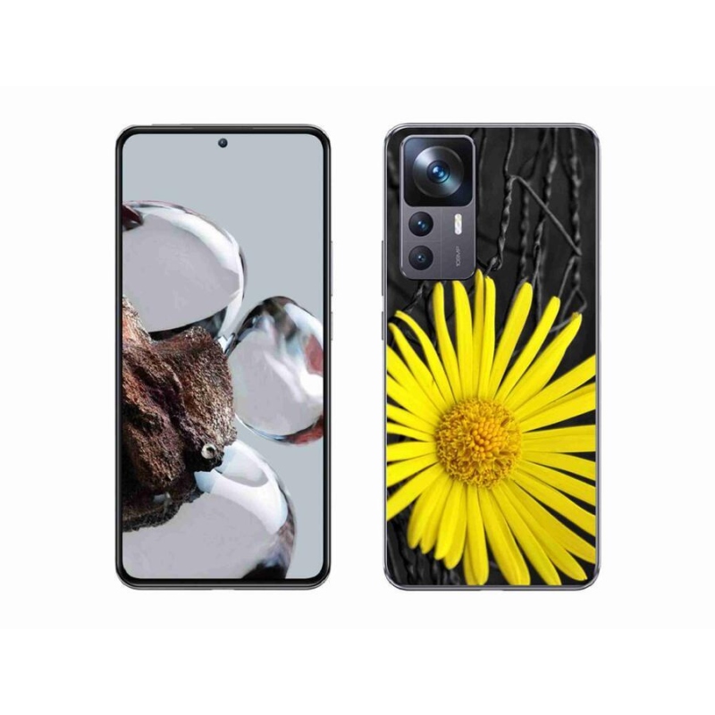 Gelový kryt mmCase na mobil Xiaomi 12T - žlutá květina