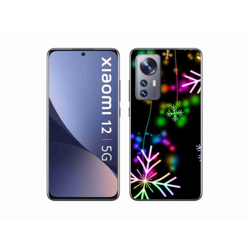 Gelový kryt mmCase na mobil Xiaomi 12X - barevné vločky