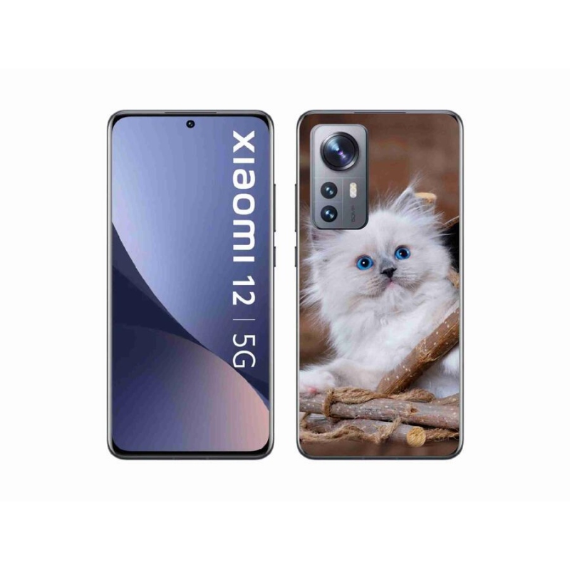 Gelový kryt mmCase na mobil Xiaomi 12X - bílé kotě