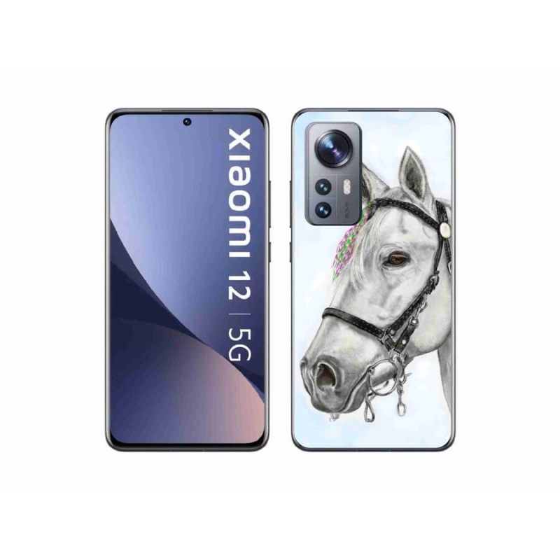 Gelový kryt mmCase na mobil Xiaomi 12X - bílý kůň 1