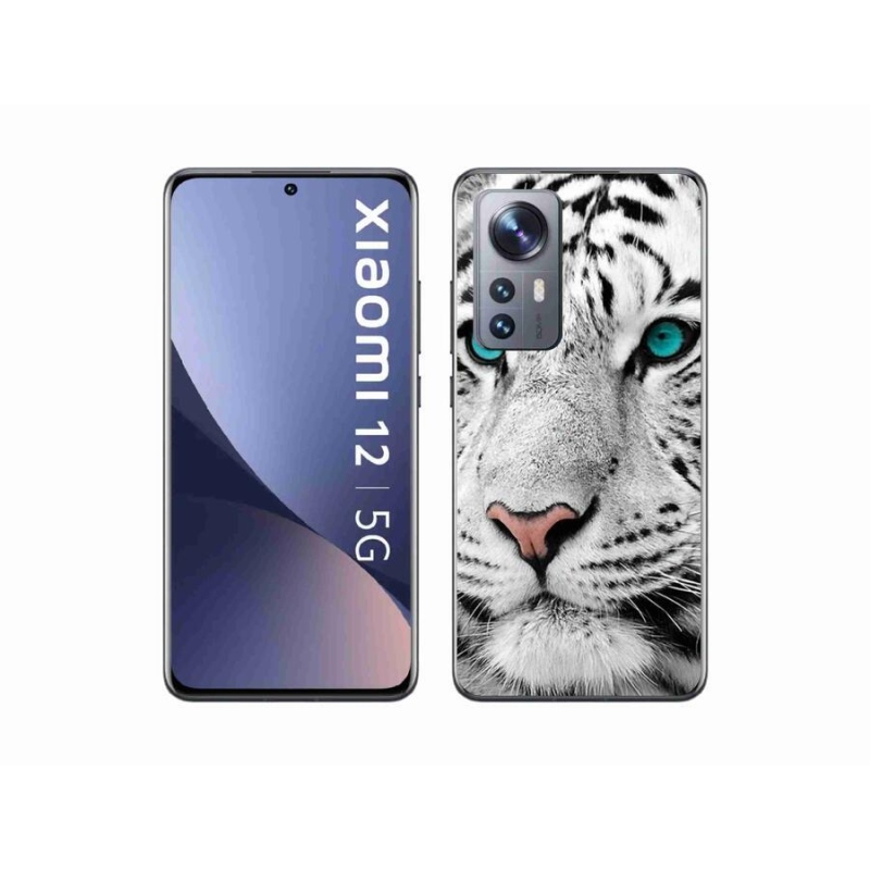Gelový kryt mmCase na mobil Xiaomi 12X - bílý tygr
