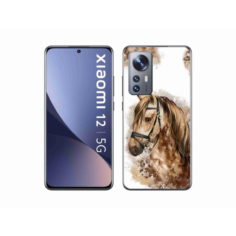 Gelový kryt mmCase na mobil Xiaomi 12X - hnědý kreslený kůň