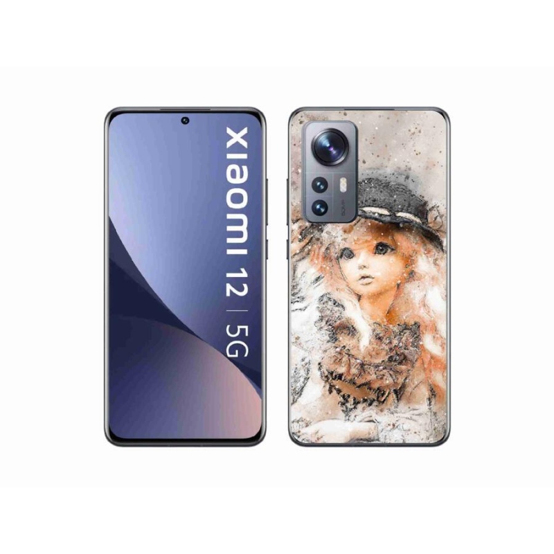 Gelový kryt mmCase na mobil Xiaomi 12X - holčička s kloboukem