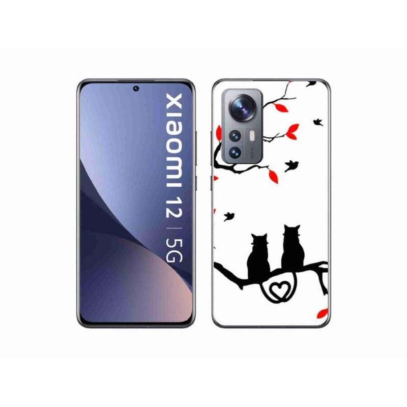 Gelový kryt mmCase na mobil Xiaomi 12X - kočičí láska