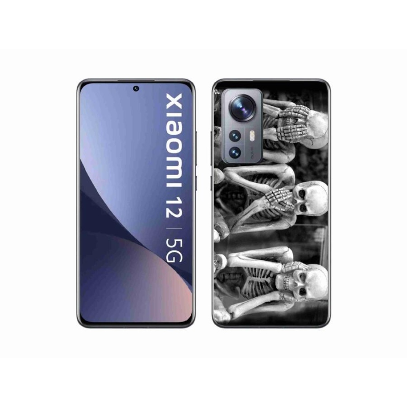 Gelový kryt mmCase na mobil Xiaomi 12X - kostlivci
