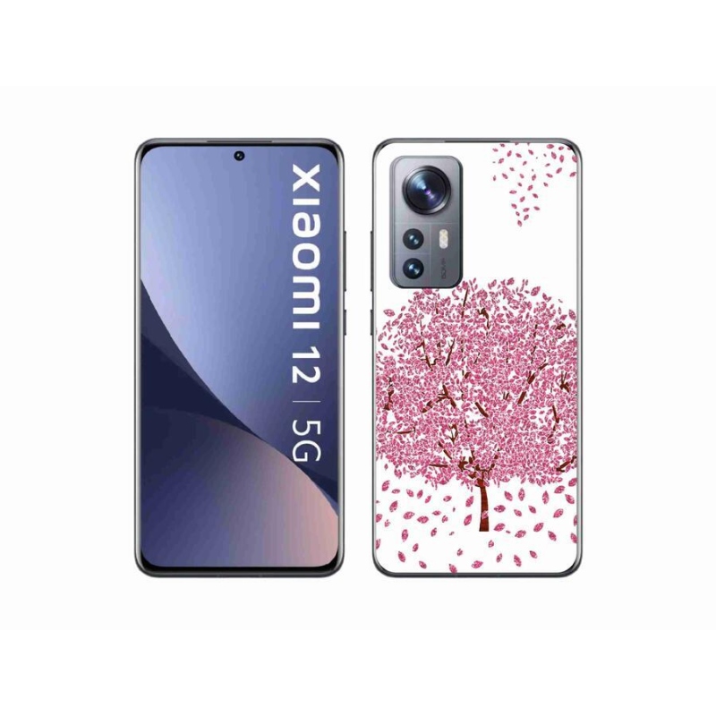 Gelový kryt mmCase na mobil Xiaomi 12X - kreslený strom s listy