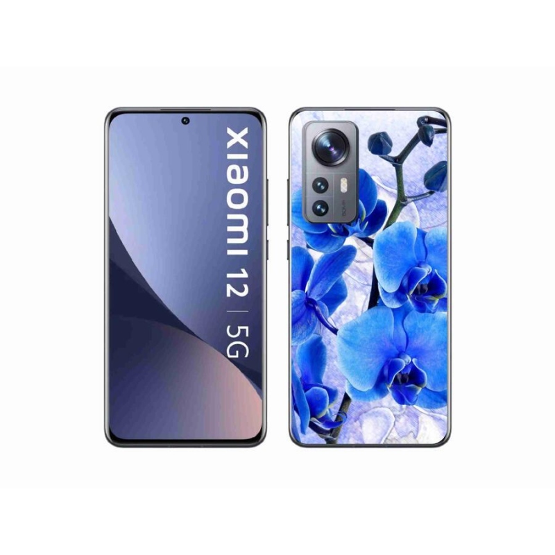 Gelový kryt mmCase na mobil Xiaomi 12X - modré květy