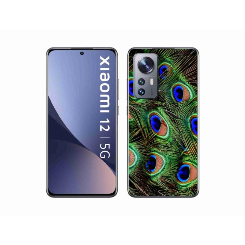 Gelový kryt mmCase na mobil Xiaomi 12X - paví peří