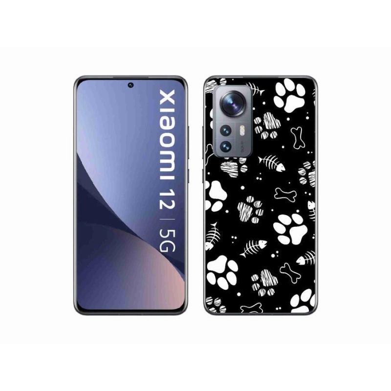 Gelový kryt mmCase na mobil Xiaomi 12X - psí tlapky