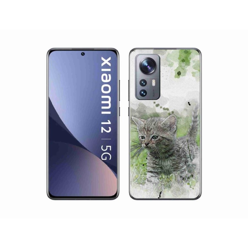 Gelový kryt mmCase na mobil Xiaomi 12X - roztomilé kotě 1