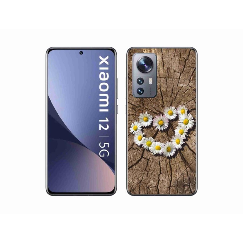 Gelový kryt mmCase na mobil Xiaomi 12X - srdce z kopretin