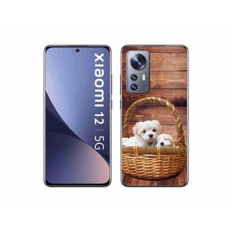 Gelový kryt mmCase na mobil Xiaomi 12X - štěňátka
