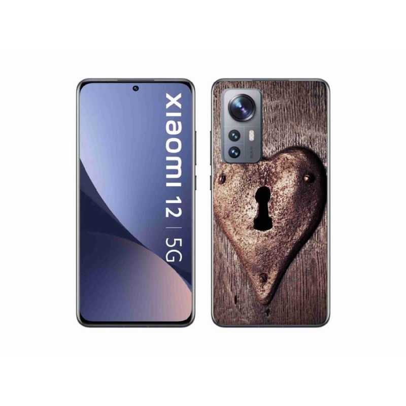 Gelový kryt mmCase na mobil Xiaomi 12X - zámek ve tvaru srdce