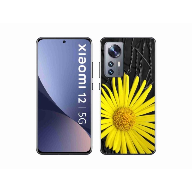 Gelový kryt mmCase na mobil Xiaomi 12X - žlutá květina