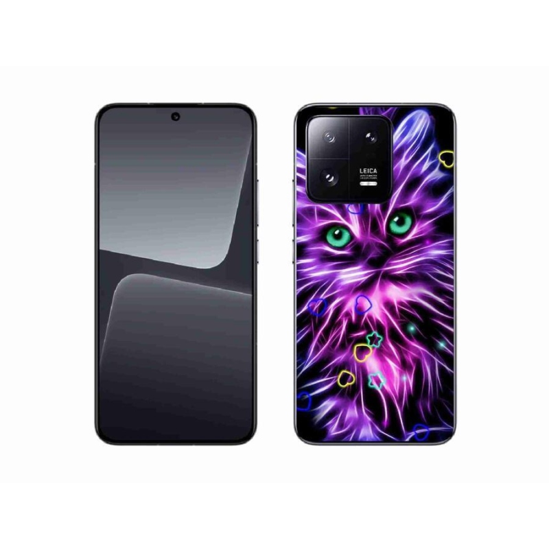 Gelový kryt mmCase na mobil Xiaomi 13 - abstraktní kočka