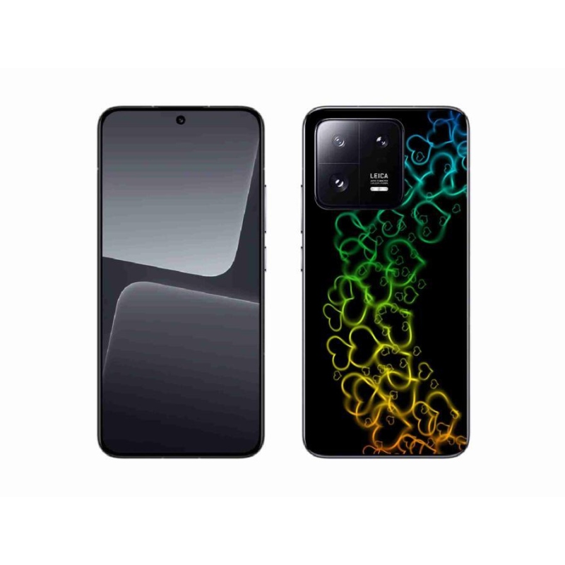 Gelový kryt mmCase na mobil Xiaomi 13 - barevná srdíčka