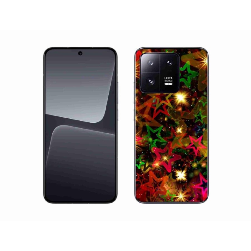 Gelový kryt mmCase na mobil Xiaomi 13 - barevné hvězdičky