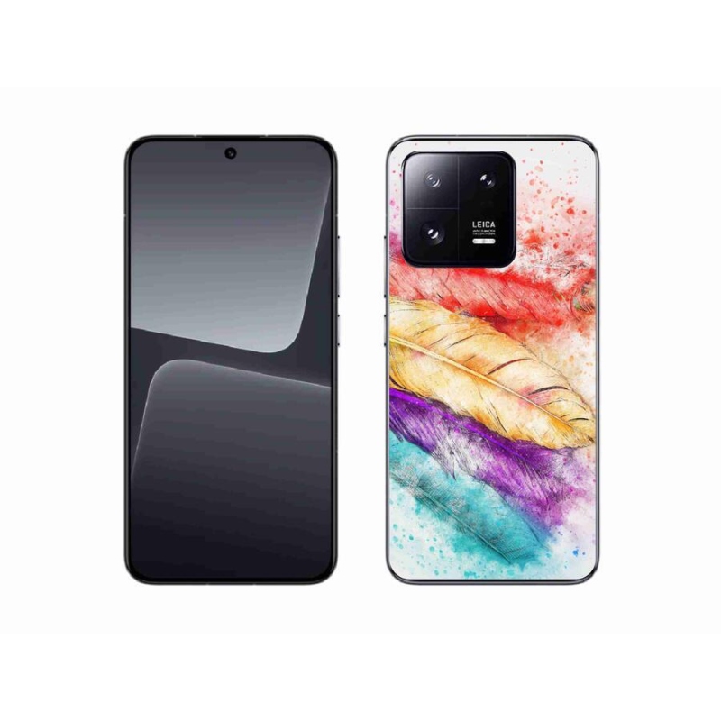 Gelový kryt mmCase na mobil Xiaomi 13 - barevné peří