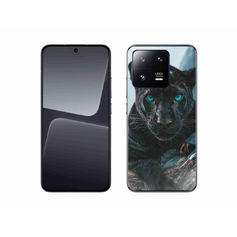 Gelový kryt mmCase na mobil Xiaomi 13 - černý panter