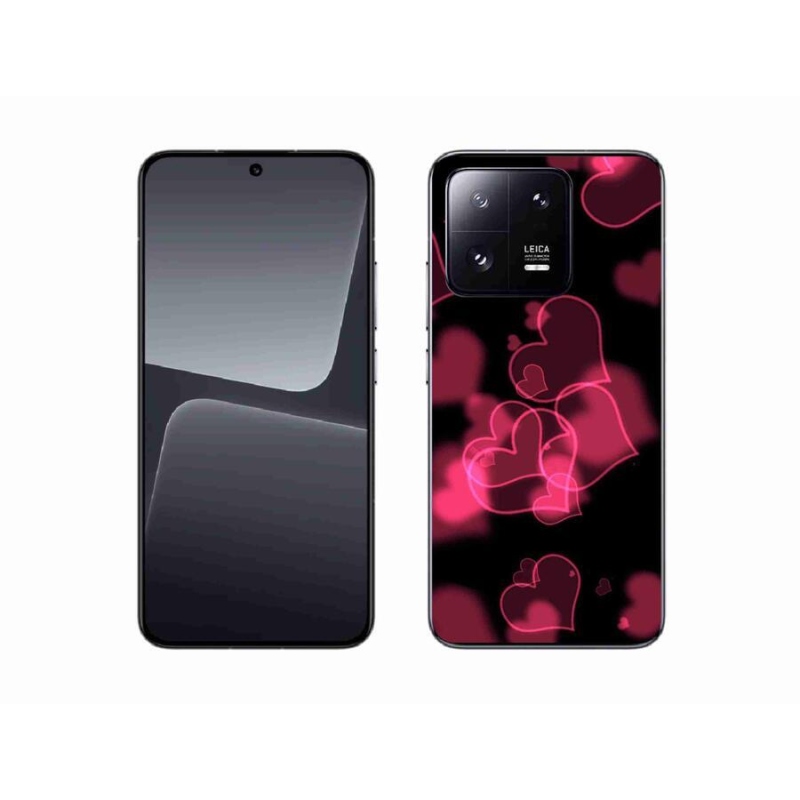 Gelový kryt mmCase na mobil Xiaomi 13 - červená srdíčka