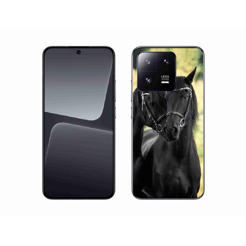 Gelový kryt mmCase na mobil Xiaomi 13 - dva černí koně