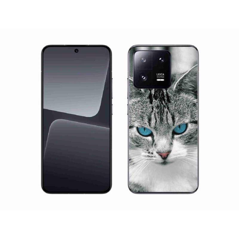 Gelový kryt mmCase na mobil Xiaomi 13 - kočičí pohled 1