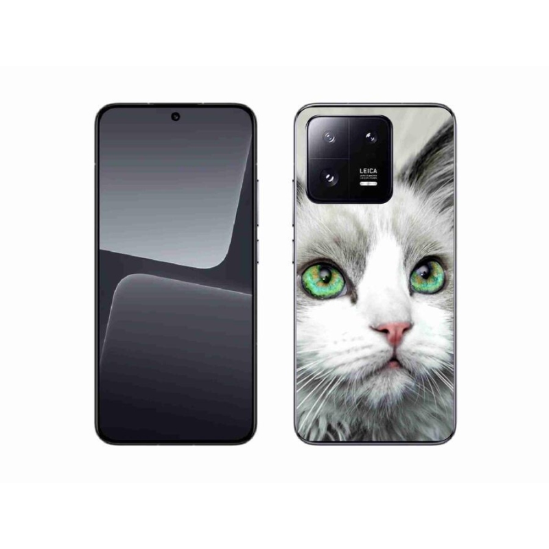 Gelový kryt mmCase na mobil Xiaomi 13 - kočičí pohled