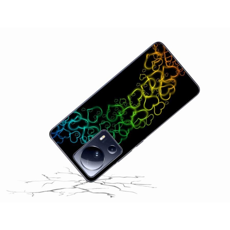 Gelový kryt mmCase na mobil Xiaomi 13 Lite - barevná srdíčka