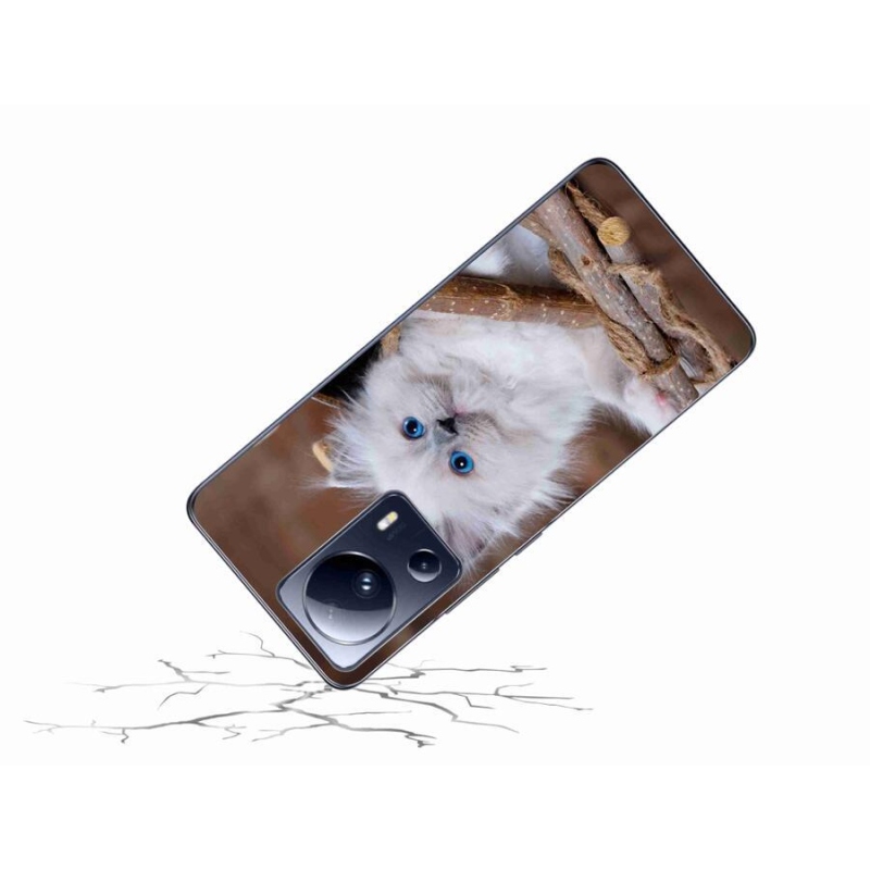Gelový kryt mmCase na mobil Xiaomi 13 Lite - bílé kotě