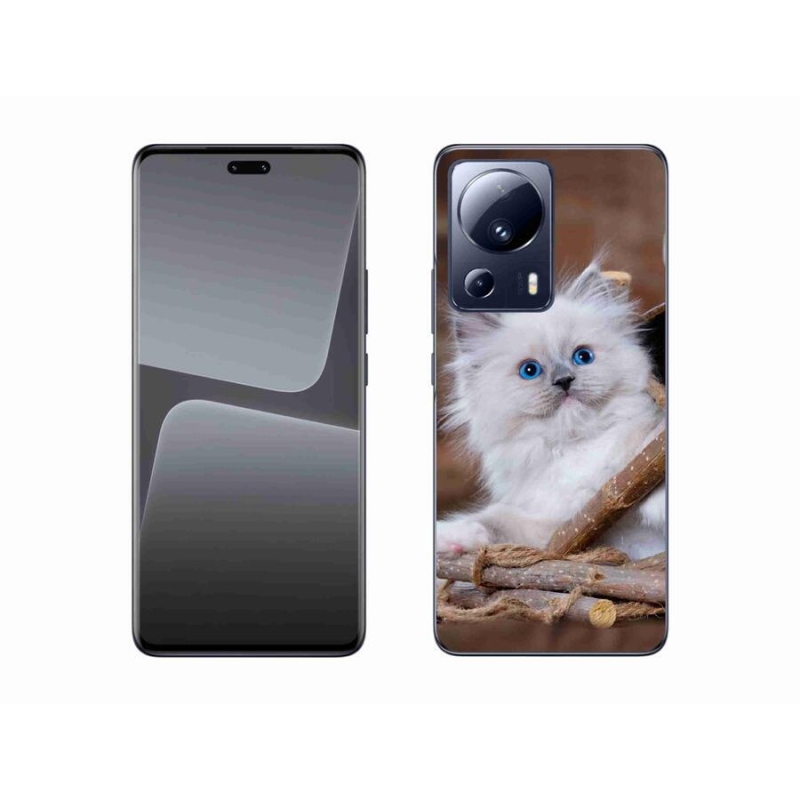 Gelový kryt mmCase na mobil Xiaomi 13 Lite - bílé kotě