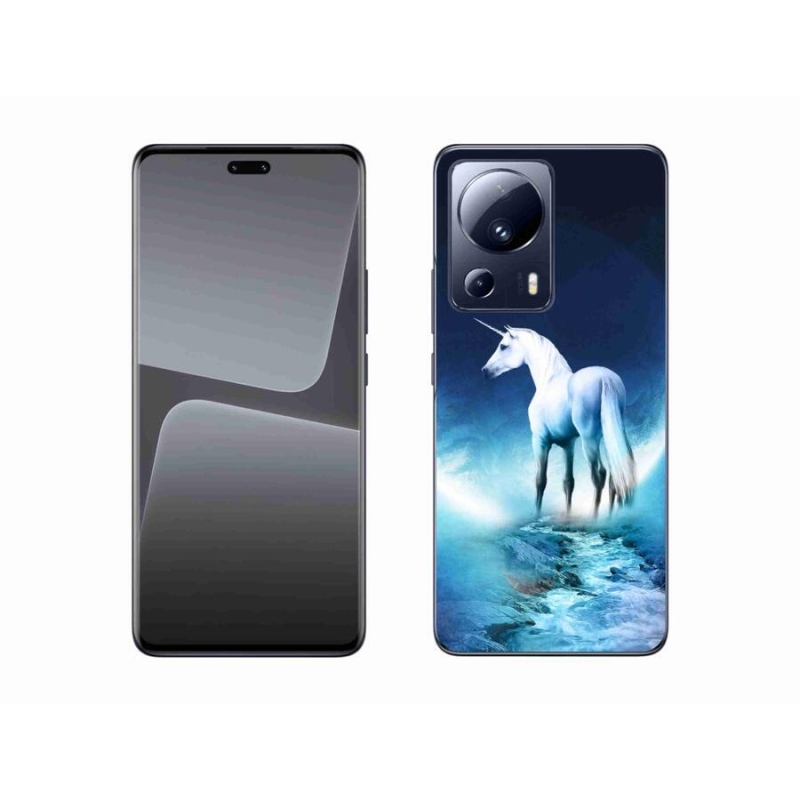 Gelový kryt mmCase na mobil Xiaomi 13 Lite - bílý jednorožec
