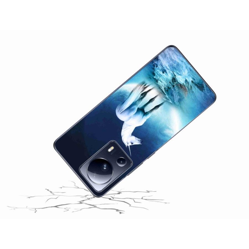 Gelový kryt mmCase na mobil Xiaomi 13 Lite - bílý jednorožec