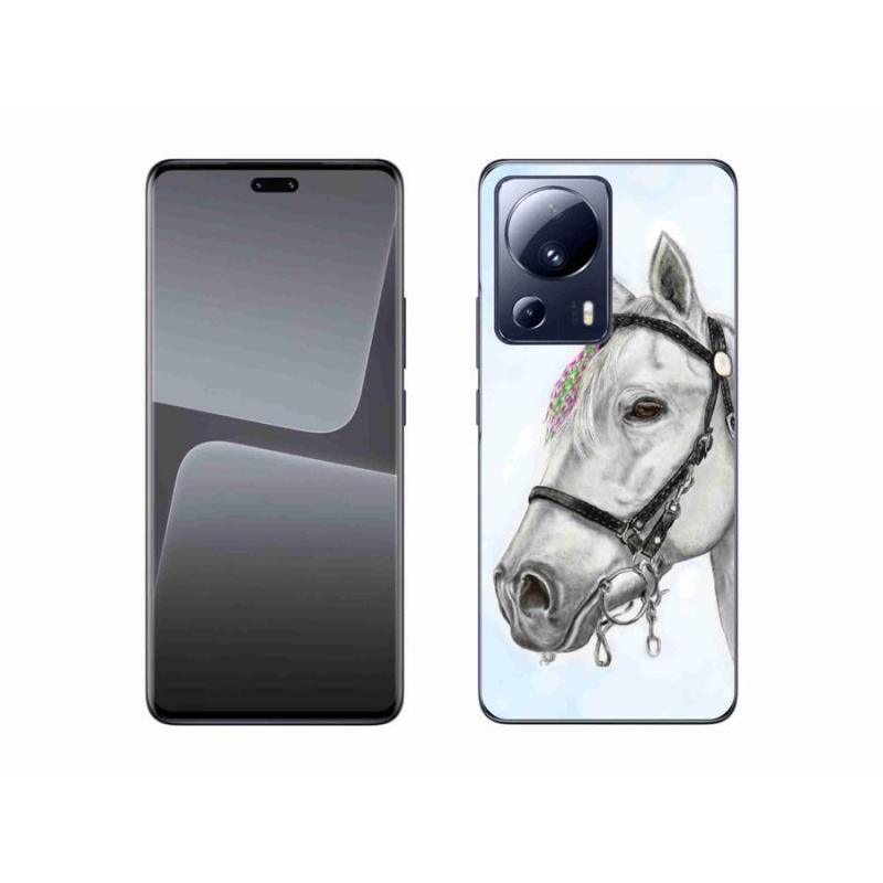 Gelový kryt mmCase na mobil Xiaomi 13 Lite - bílý kůň 1