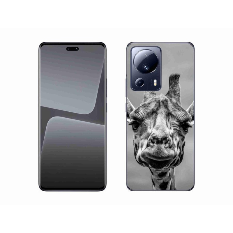 Gelový kryt mmCase na mobil Xiaomi 13 Lite - černobílá žirafa