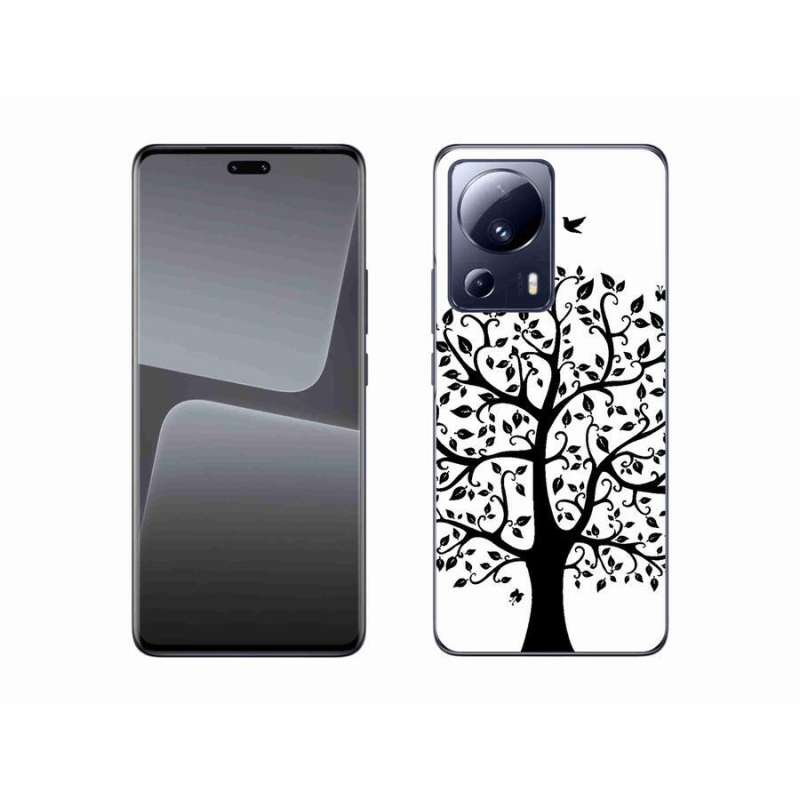 Gelový kryt mmCase na mobil Xiaomi 13 Lite - černobílý strom