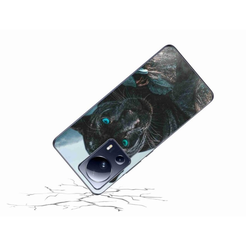 Gelový kryt mmCase na mobil Xiaomi 13 Lite - černý panter