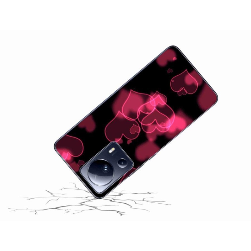 Gelový kryt mmCase na mobil Xiaomi 13 Lite - červená srdíčka