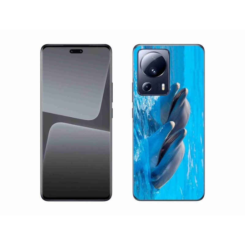 Gelový kryt mmCase na mobil Xiaomi 13 Lite - delfíni