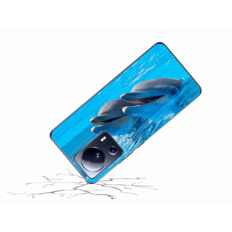 Gelový kryt mmCase na mobil Xiaomi 13 Lite - delfíni