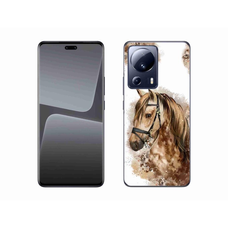 Gelový kryt mmCase na mobil Xiaomi 13 Lite - hnědý kreslený kůň
